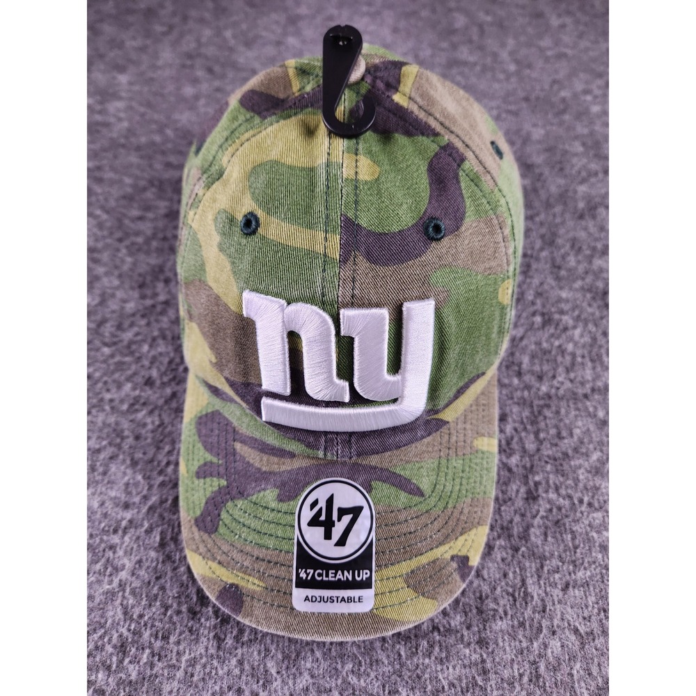 New York Giants Camo Hat '47 Brand Clean Up Adjustable Cap NFL NWT